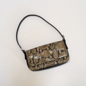 Jones New York snakeskin print leather purse